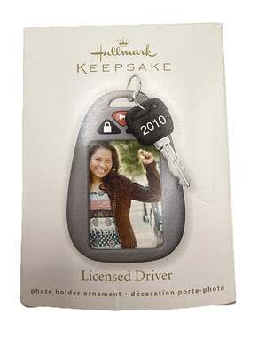 Hallmark Licensed Driver Ornament Photo Frame Keepsake Key And Fob Remote